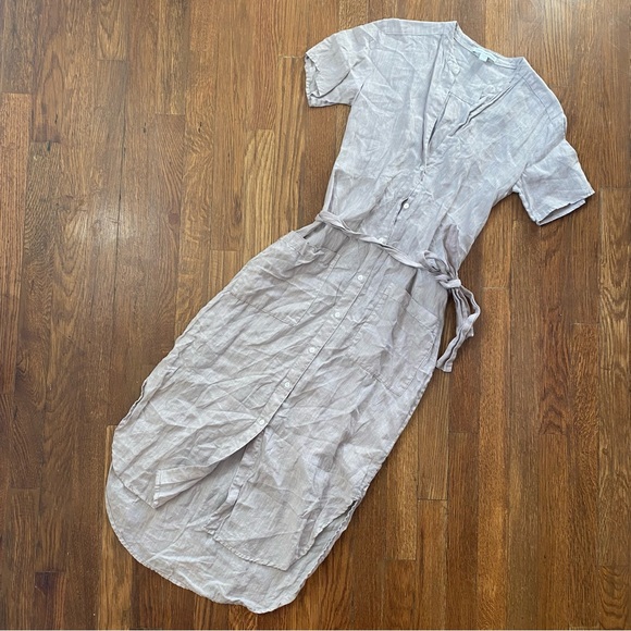 James Perse Linen Shirt Dress - Picture 8 of 8
